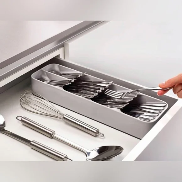 Joseph Joseph Drawer Store - Compact Cutlery Drawer Organizer, Grey - Picture 8 of 14